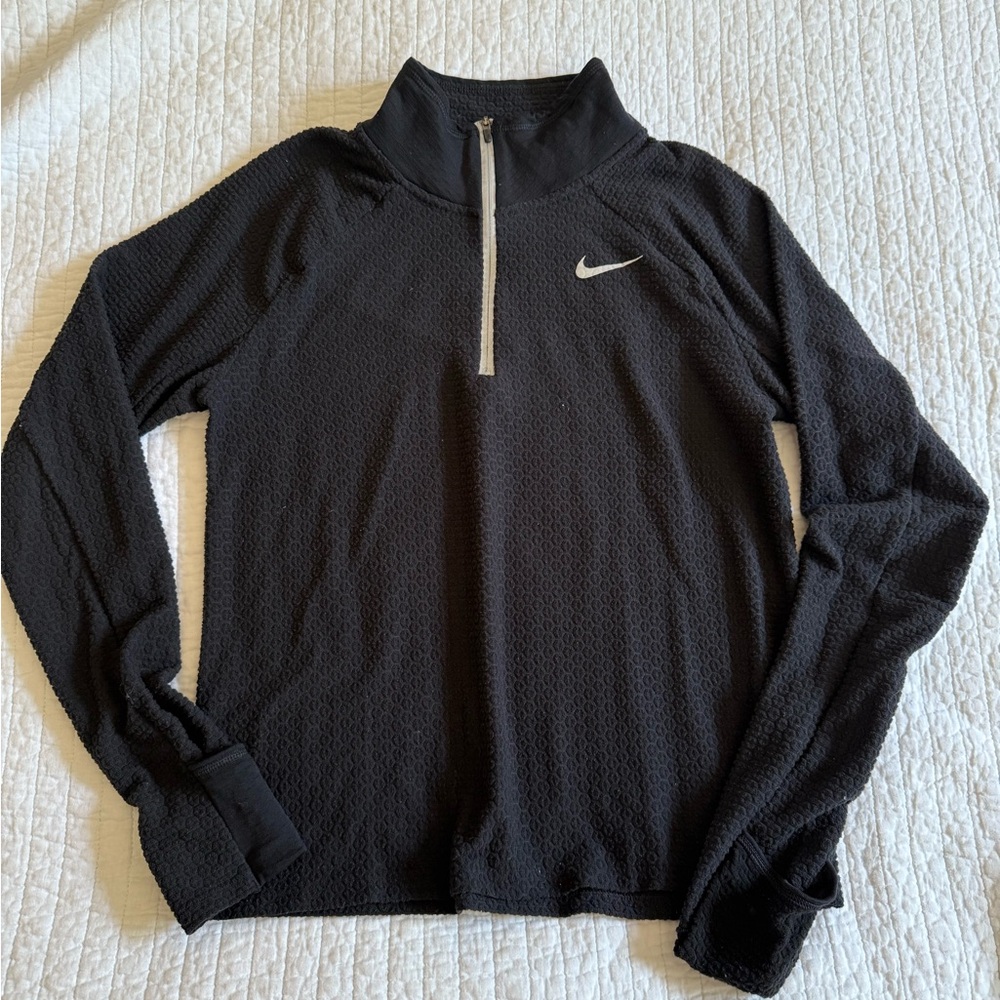 Nike RUN-dri-fit Black Quarter-Zip Pullover